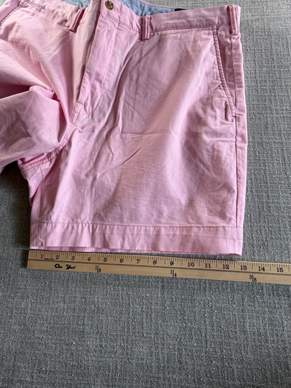 Polo Ralph Lauren Mens Classic Fit Stretch pink chino Shorts 38 - Picture 12 of 12
